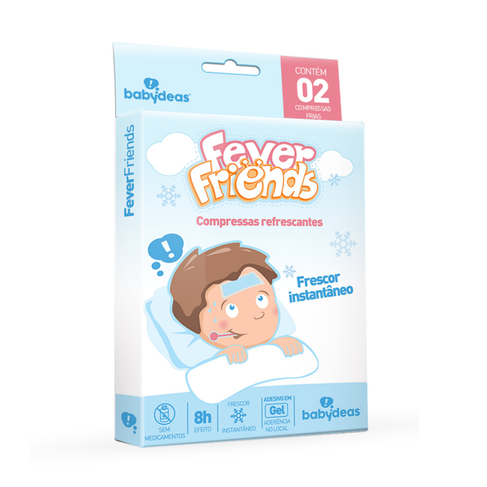 Compressas Refrescantes Babydeas Fever Friends 4 Unidades