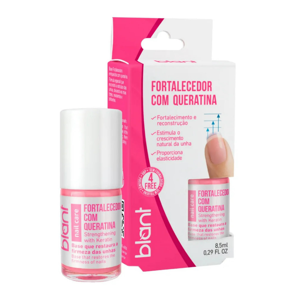 Esmalte Base Blant Nail Care Fortalecedora com Queratina 8,5ml