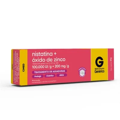 Pomada Nistatina + Óxido de Zinco Cimed 60g