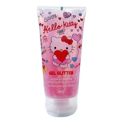 Gel Glitter Corpo e Cabelo Hello Kitty 180g
