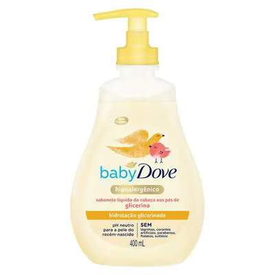 Sabonete Líquido de Glicerina Baby Dove Hidratação Glicerinada 400ml