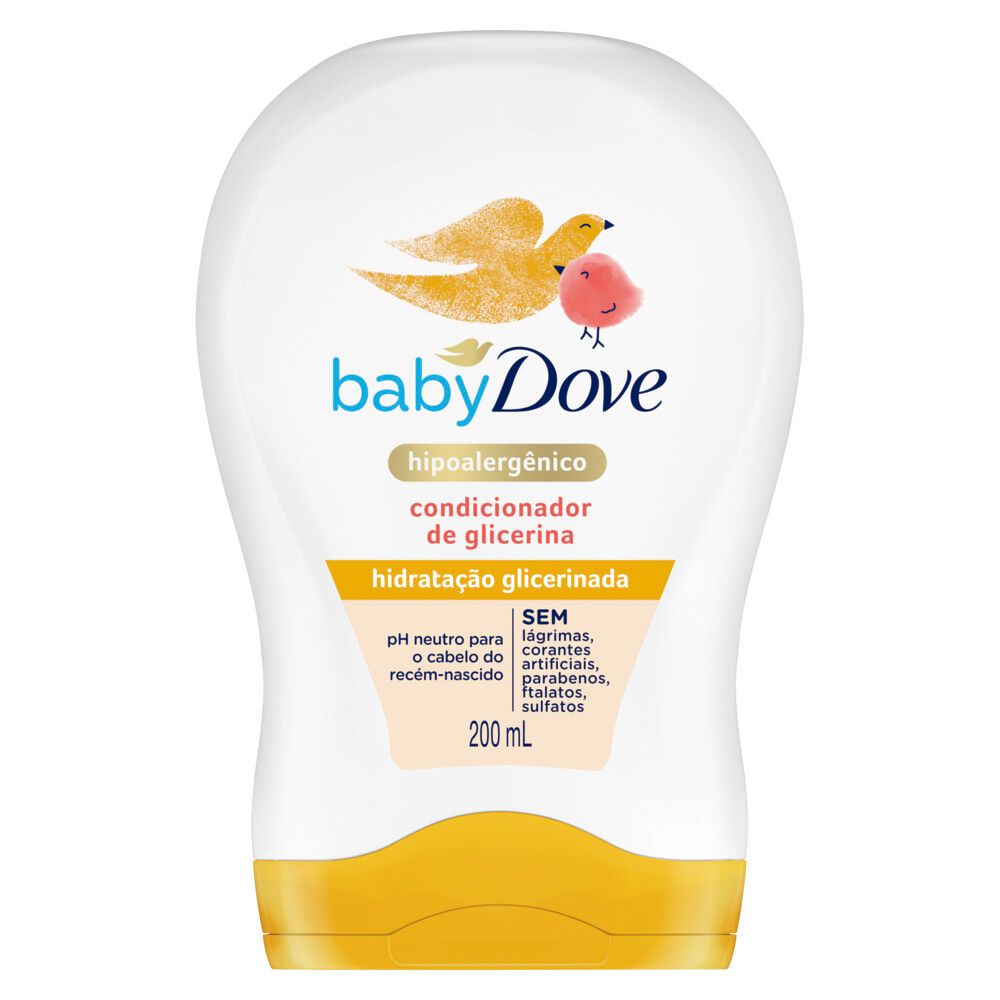 Condicionador de Glicerina Baby Dove Hidratação Glicerinada 200ml