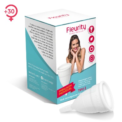 Coletor Menstrual Fleurity Tipo 1 (+30) Incolor