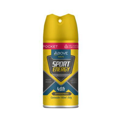 Desodorante Aerosol Pocket Above Men Sport Energy 100ml