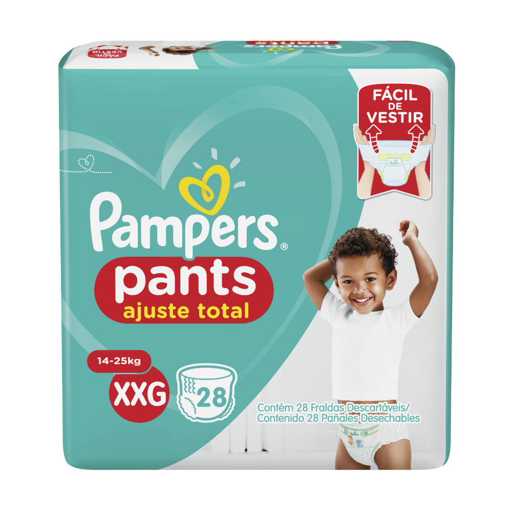 Fralda Pampers Pants Mega Ajuste Total XXG 28 Unidades