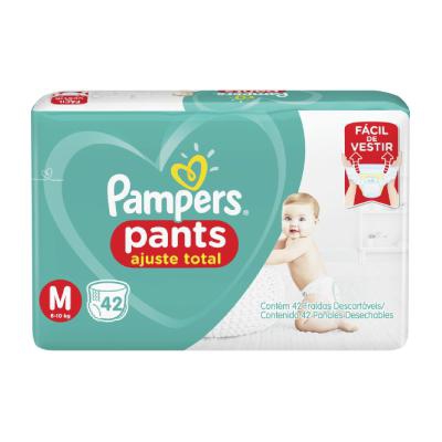 Fralda Pampers Pants Mega Ajuste Total M 42 Unidades