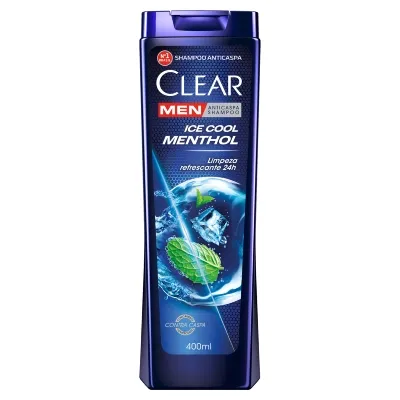 Shampoo Anticaspa Clear Men Ice Cool Menthol 400ml