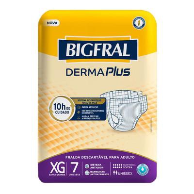 Fralda Geriátrica Bigfral Derma Plus XG 7 Unidades