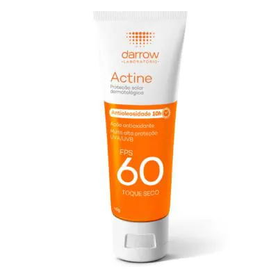 Protetor Solar Facial Actine Toque Seco FPS60 40g