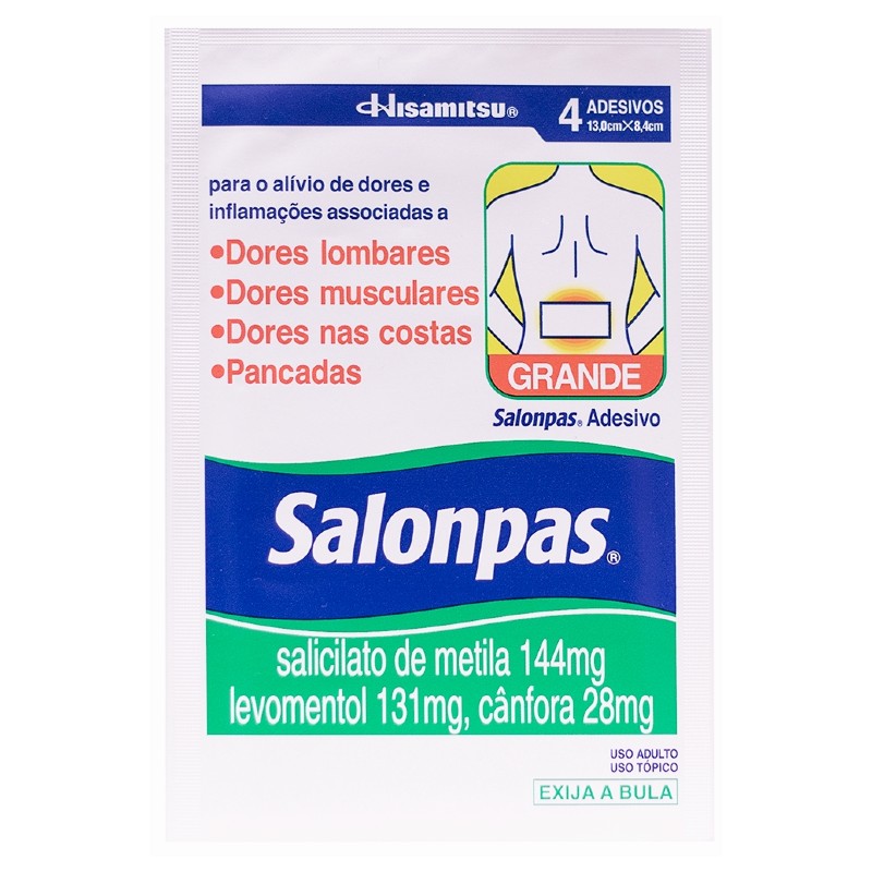 Adesivo Salonpas Grande 4 Unidades