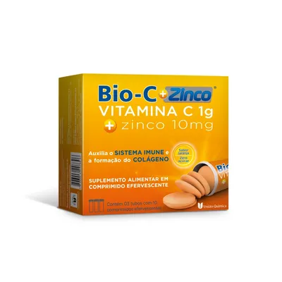Vitamina C Efervescente + Zinco Bio-C 30 comprimidos
