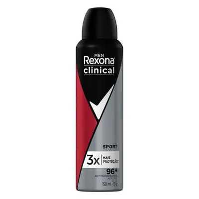 Antitranspirante Aerosol Rexona Men Clinical Sport 150ml