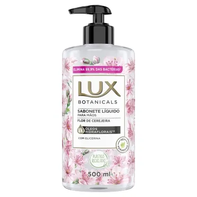 Sabonete Líquido para Mãos Lux Botanicals Flor de Cerejeira 500ml