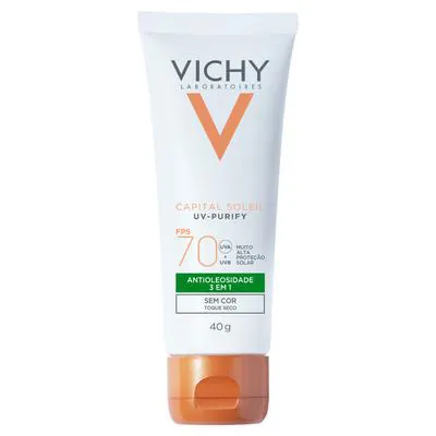 Protetor Solar Facial Vichy Capital Soleil Purify FPS70 40g