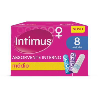 Absorvente Intimus Interno Médio 8 Unidades