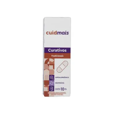 Curativo Adesivo Tradicional Cuidmais 10 Unidades