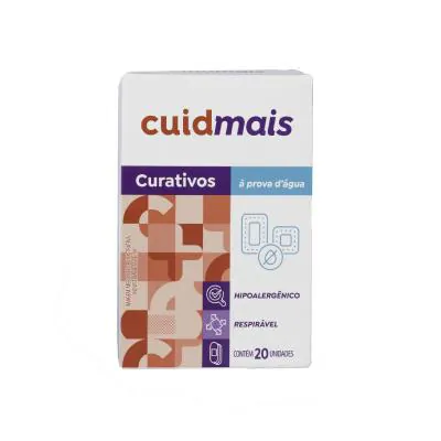 Curativo Adesivo Prova D'água Cuidmais 20 Unidades