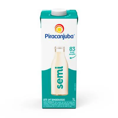 Leite Semi Desnatado Piracanjuba 1LT