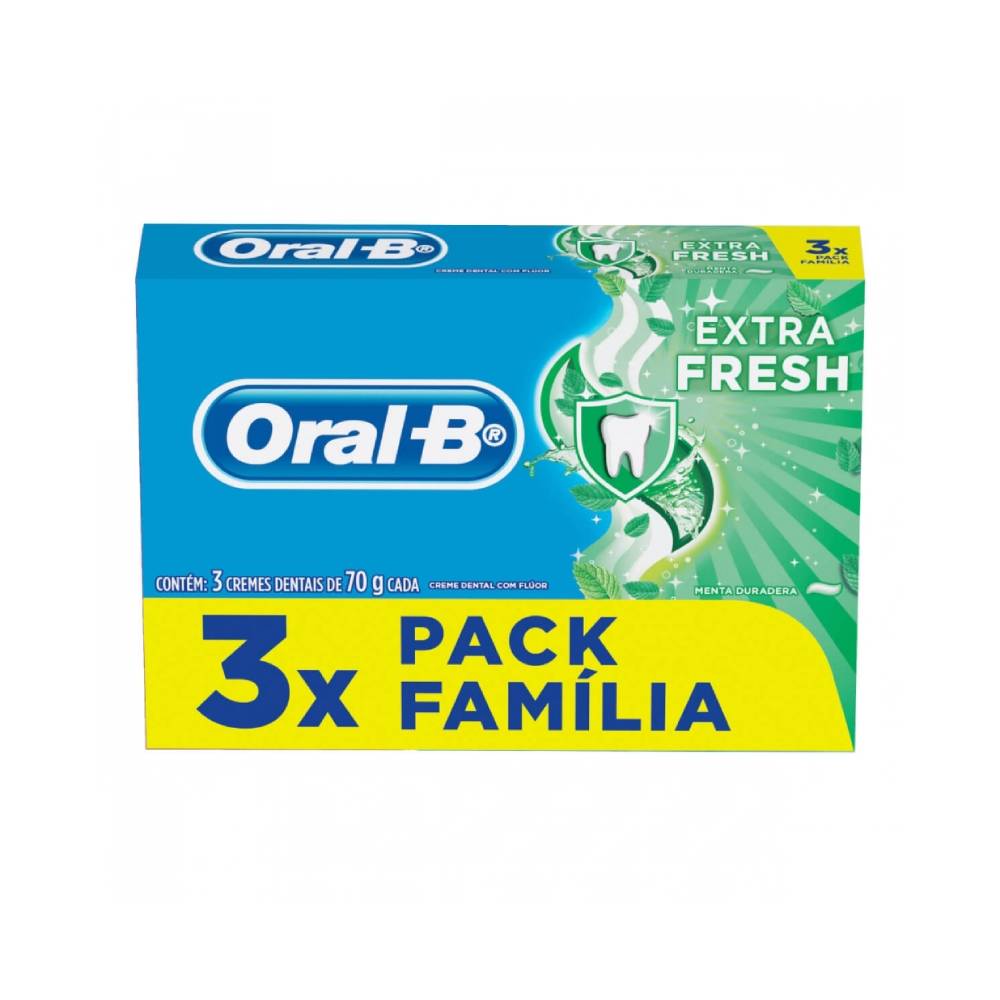 Pack Creme Dental Oral-B Extra Fresh 3 Unidades