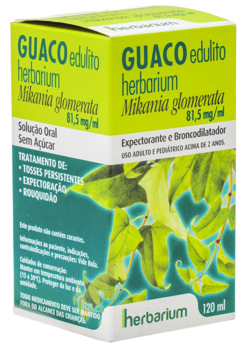 Guaco Edulito 81,5mg/ml Solução Oral Sem Açúcar Com 120ml