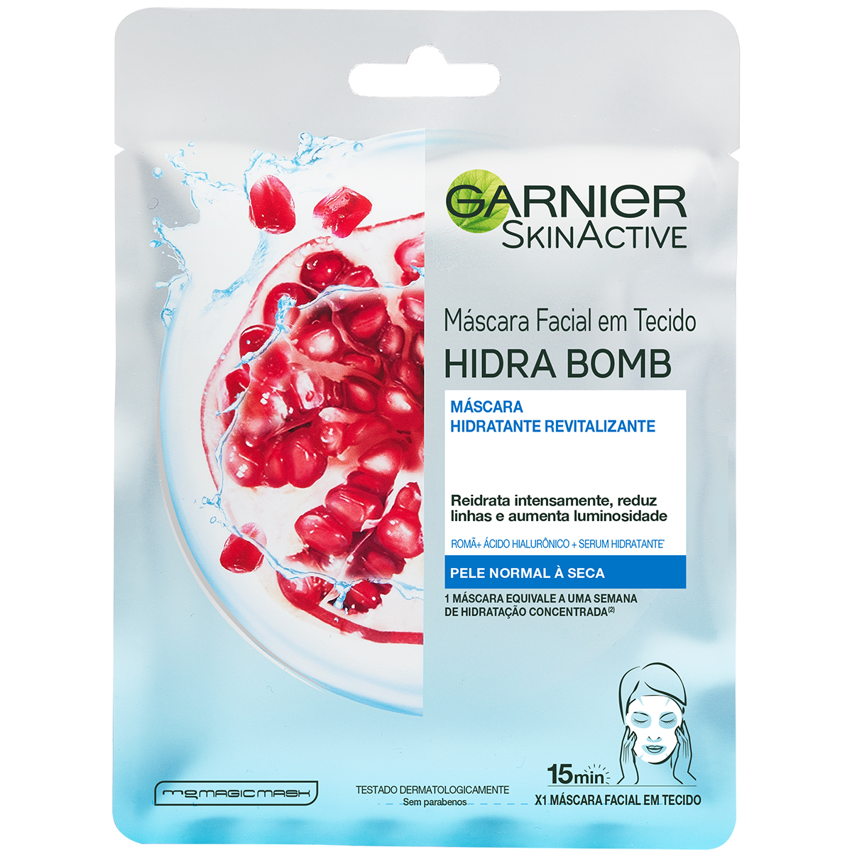 Máscara Facial Garnier Skinactive Hidra Bomb Revitalizante 32g