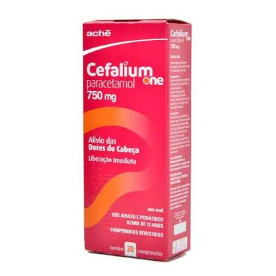 Analgésico Cefalium One 750mg 20 Comprimidos