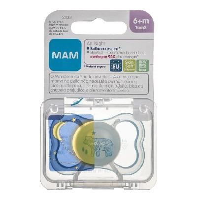Chupeta Mam Air Night Azul 6M