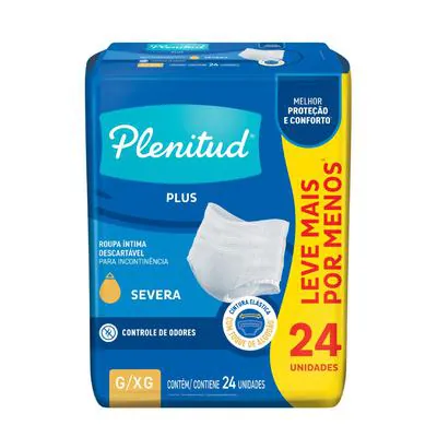 Roupa Íntima Plenitud Protect Plus G/XG 24 Unidades