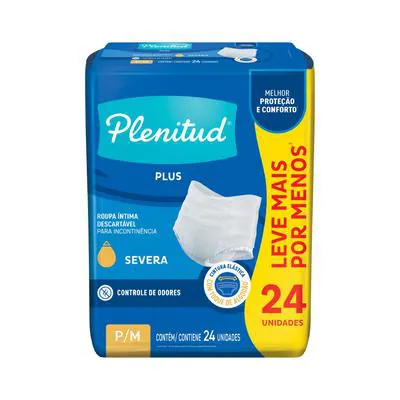 Roupa Íntima Plenitud Protect Plus P/M 24 Unidades