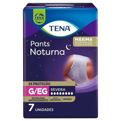 Roupa Íntima Tena Pants Noturna G/EG 7 Unidades