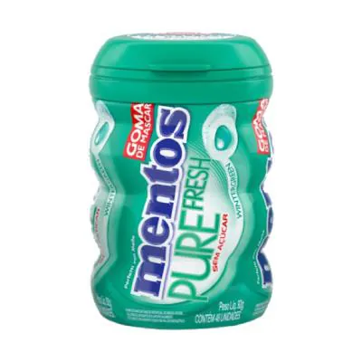 Chicletes Mentos Pure Zone Wintergreen 92g