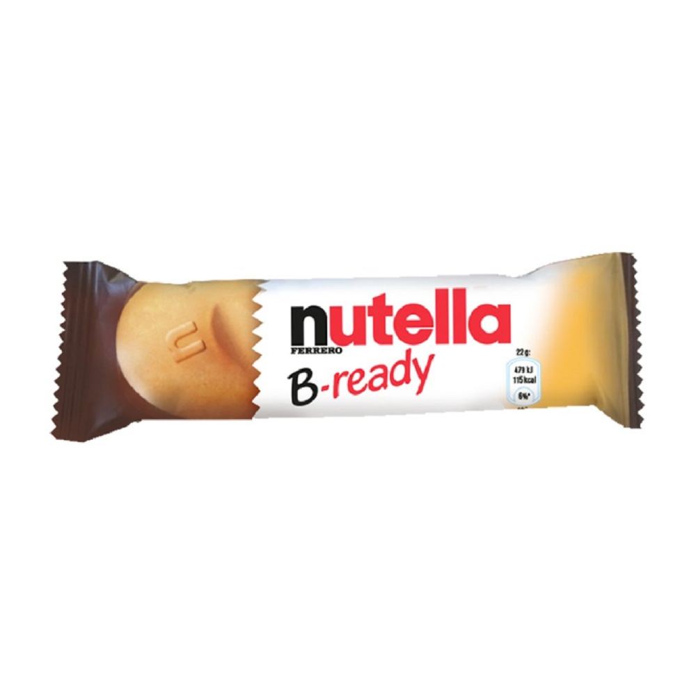 Biscoito Wafer Recheado com Creme Nutella B-Ready 22g