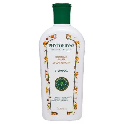 Shampoo Hidratação Intensa Coco e Algodão Phytoervas 250ml