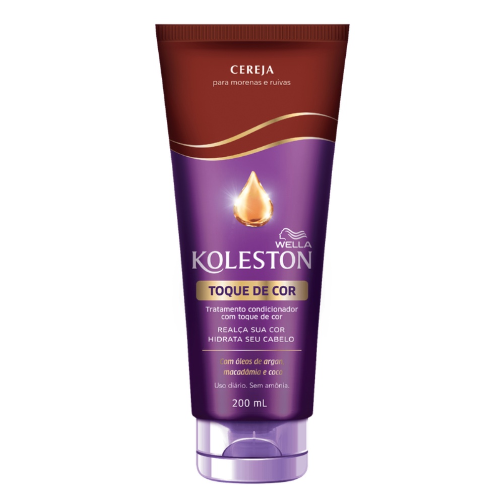 Tratamento Condicionador Tonalizante Koleston Toque de Cor Cereja 200ml
