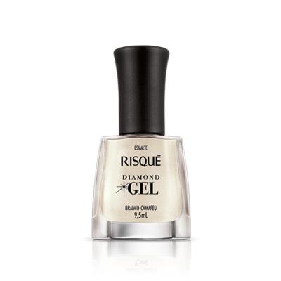 Esmalte Risqué Diamond Gel Branco Camafeu 9,5ml