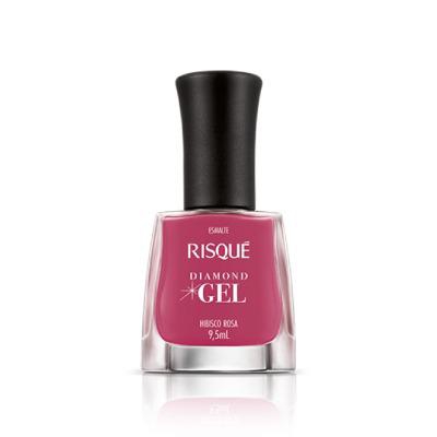 Esmalte Risque Diamond Gel Hibisco Rosa 9,5ml