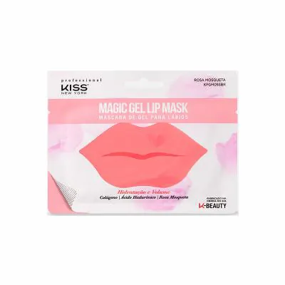 Máscara Facial para Lábios Kiss NY Magic Gel Rosa Mosqueta