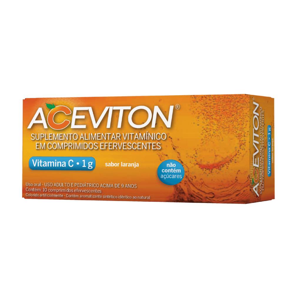 Vitamina C Aceviton 1g 10 Comprimidos