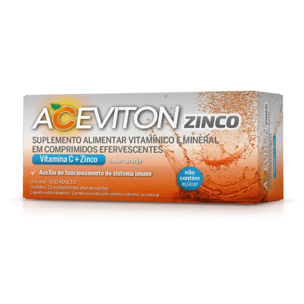 Vitamina C Aceviton Zinco 10 Comprimidos Efervecentes