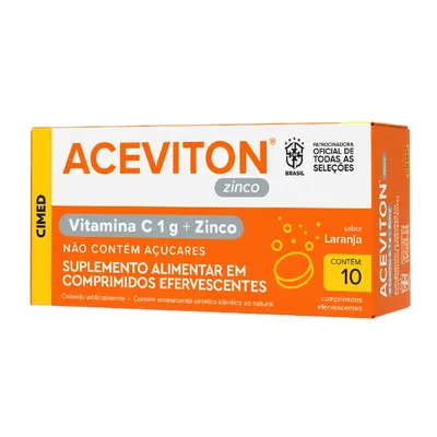 Vitamina C Aceviton Zinco 10 Comprimido Efervescente preço