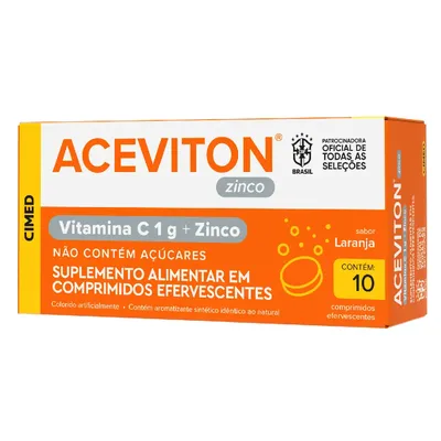 Vitamina C Aceviton Zinco 10 Comprimido Efervescente preço