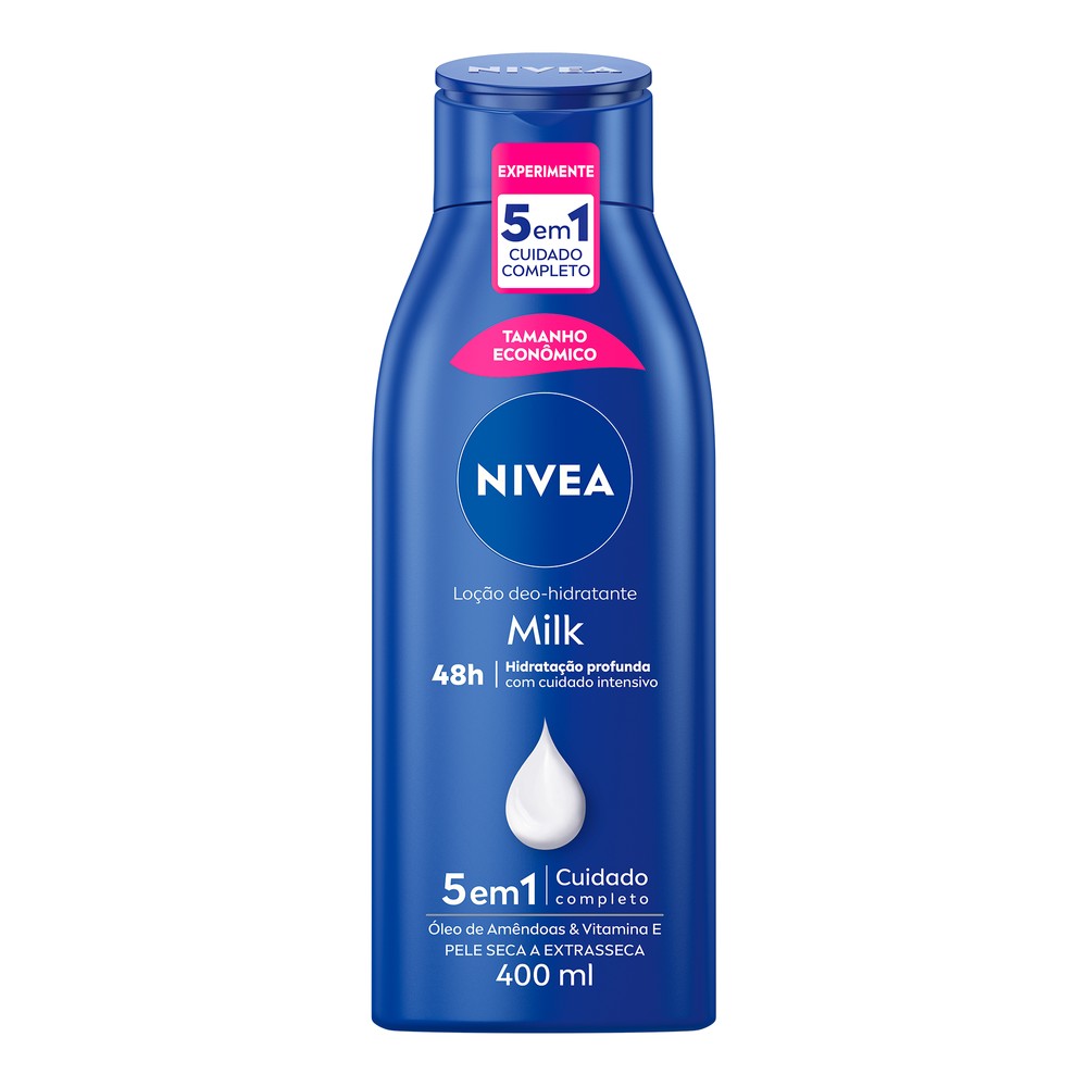 Loção Hidratante Nivea Milk Pele Seca a Extrasseca 400ml