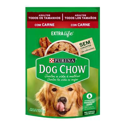 Ração Dog Chow Carne Molho 100g