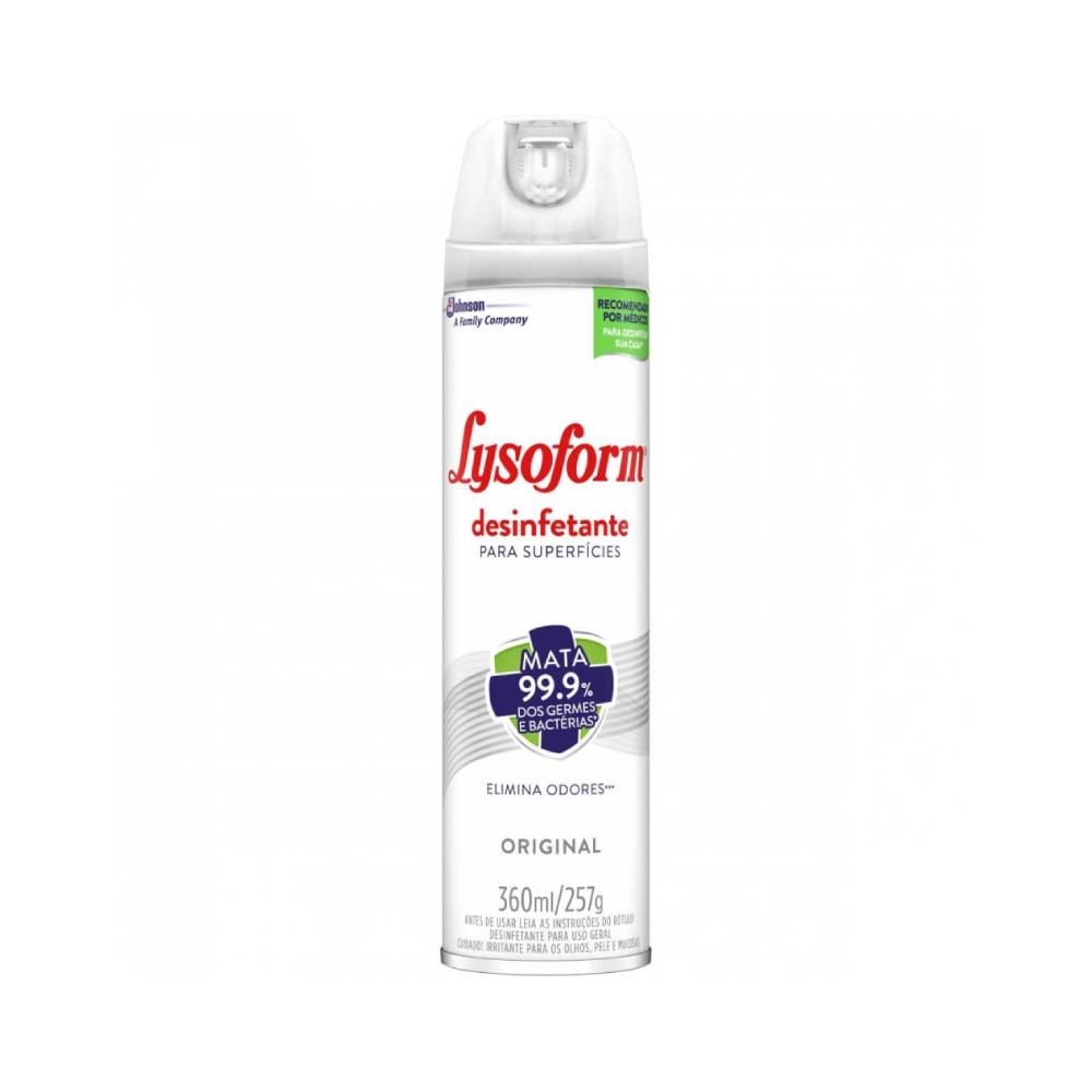 Desinfetante Aerosol para Superfícies Lysoform Original 360ml