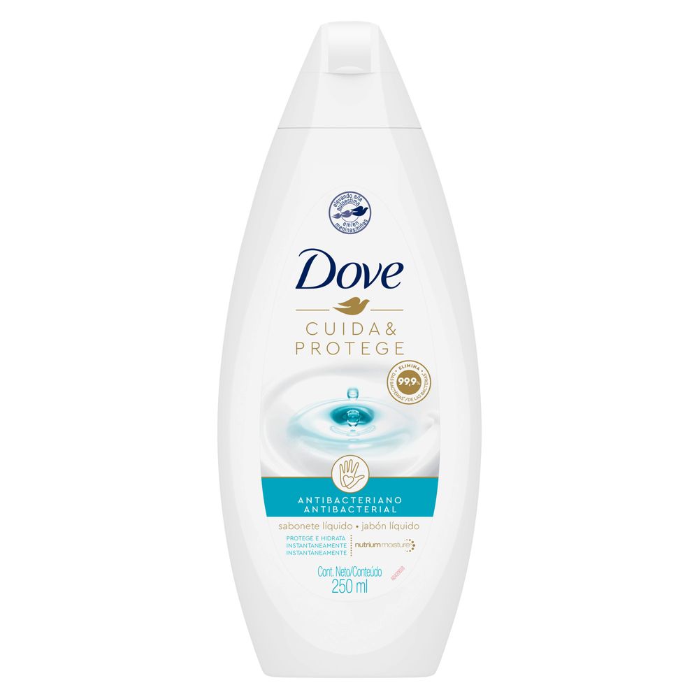 Sabonete Liquido Dove Cuida & Protege Antibacteriano 250ml