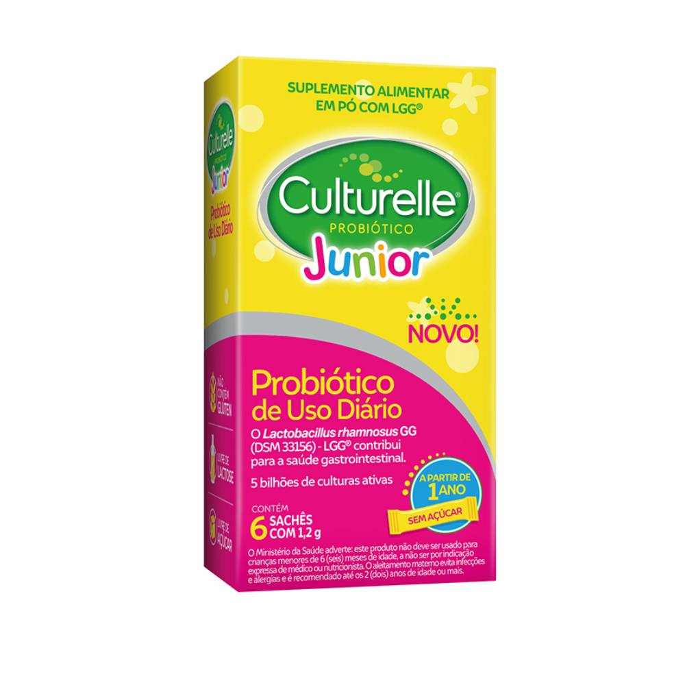 Culturelle Probiótico Junior Culturelle 6 Sachês