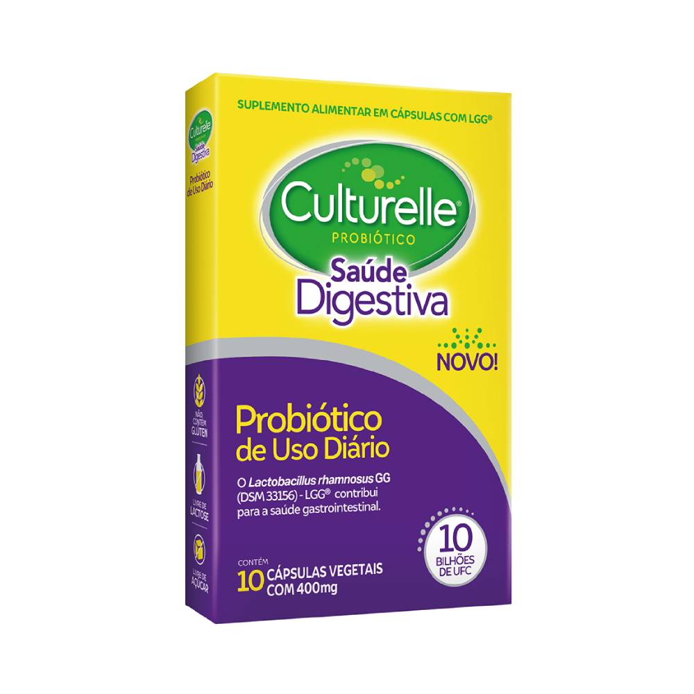 Culturelle Probiótico Saúde Digestiva 10 Cápsulas