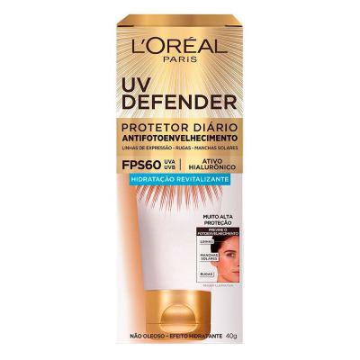 Protetor Solar Antioleosidade L'oréal Paris UV Defender Hidratação FPS60 40g