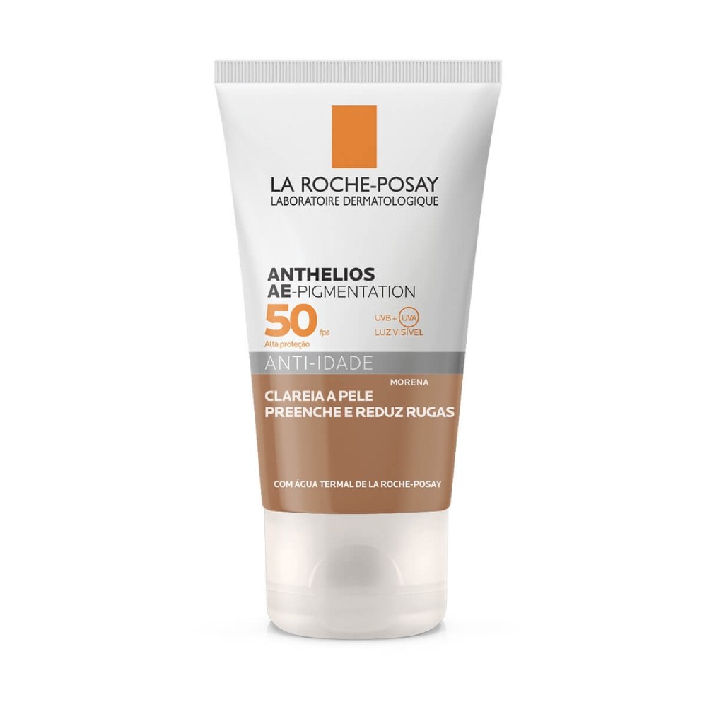 Protetor Solar Facial La Roche Posay Anthelios AE-Pigmentation Anti-idade Morena FPS50 40g