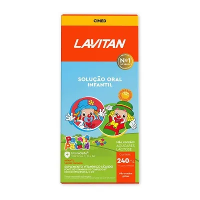 Vitamina Infantil Lavitan Solução Oral Laranja Patati Patatá 240ml